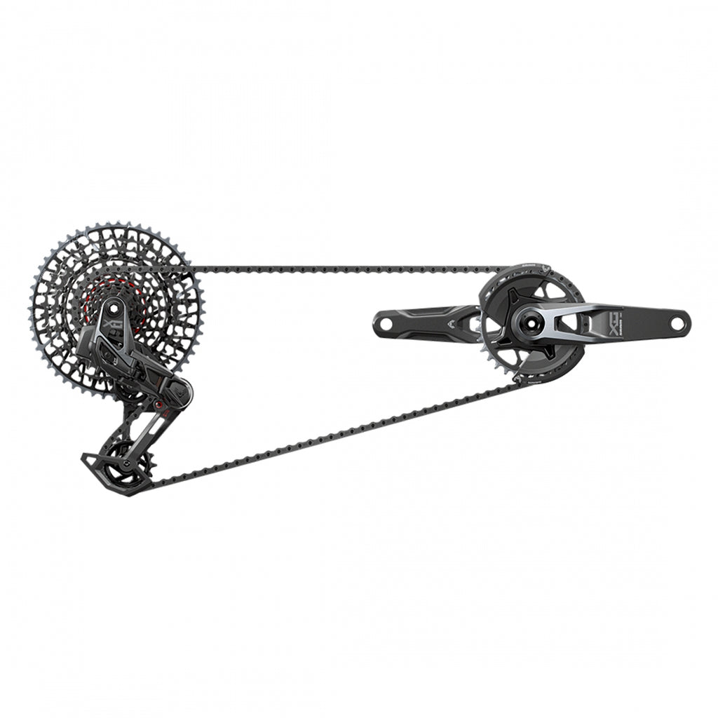 SRAM X0 EAGLE T-TYPE V2 AXS RD/TRIGGER-SHIFTER/CRANK DUB 12s-165x32DM/CHAIN/CASS 10-52 BLACK