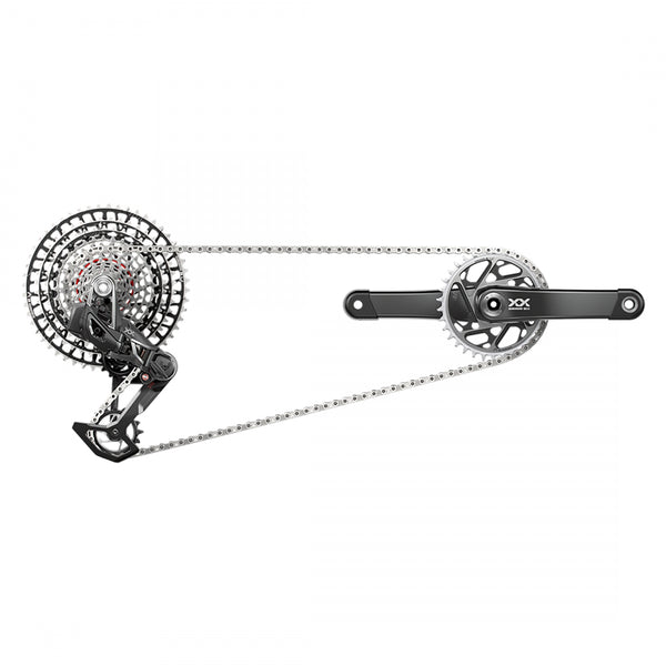 SRAM XXSL EAGLE T-TYPE AXS RD/TRIGGER-SHIFTER/CRANK DUB 12s-165x34DM/CHAIN/CASS 10-52 BLACK