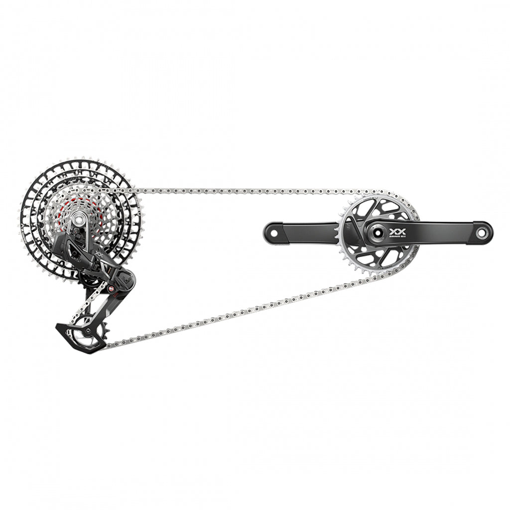 SRAM XXSL EAGLE T-TYPE POWERMETER AXS RD/TRIGGER-SHIFTER/CRANK DUB PM-SPIDER 12s-165x34DM/CHAIN/CASS 10-52 BLACK