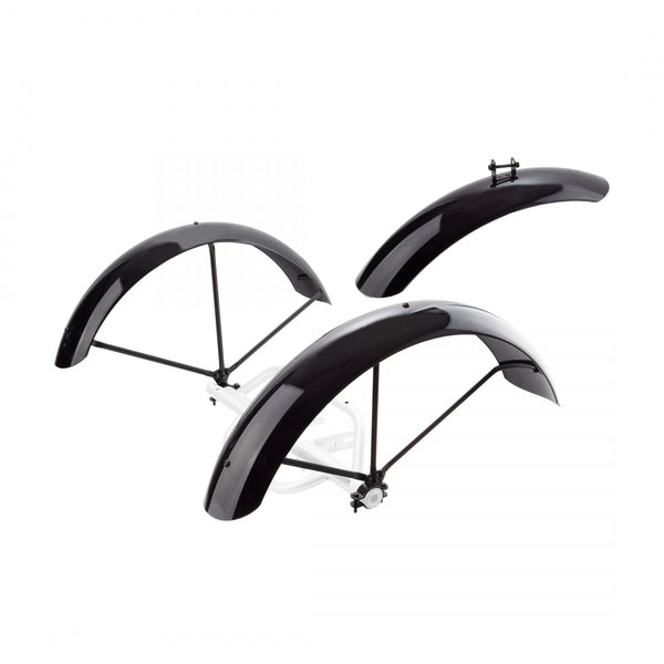 SUN TRIKE REPLACEMENT SET 24 BAJA PLASTICw/BRACES/HDWR BLACK