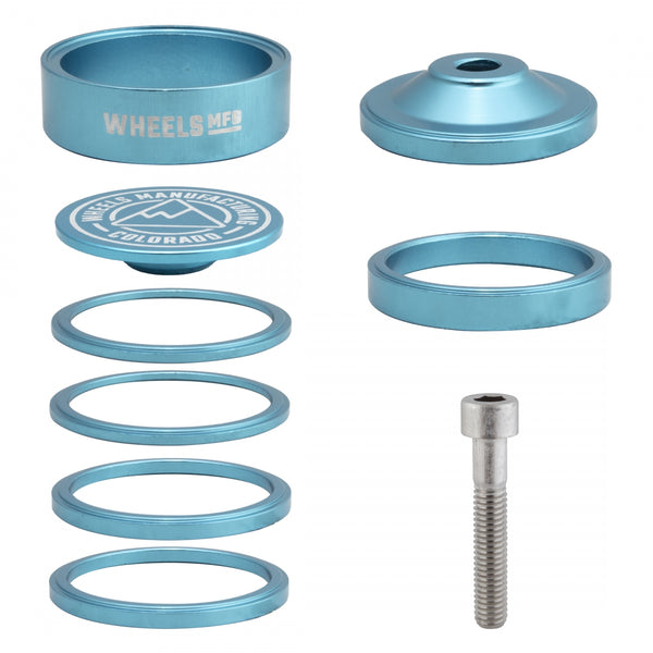 WHEELS MANUFACTURING SPACER STACKRIGHT PRO KIT TEAL