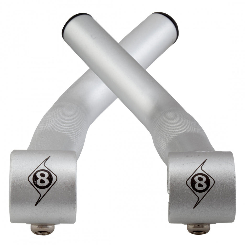 ORIGIN 8 BAR ENDS C-LITE LONG ALLOY SILVER