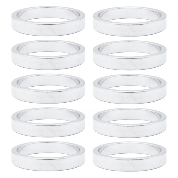 ORIGIN 8 SPACER ALLOY 5mmx1in SILVER BGof10