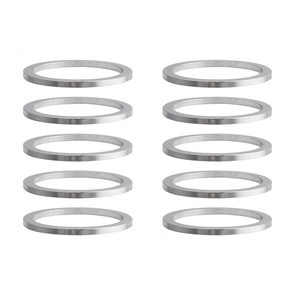 ORIGIN 8 SPACER ALLOY 2mmx1-1/8 SILVER BGof10