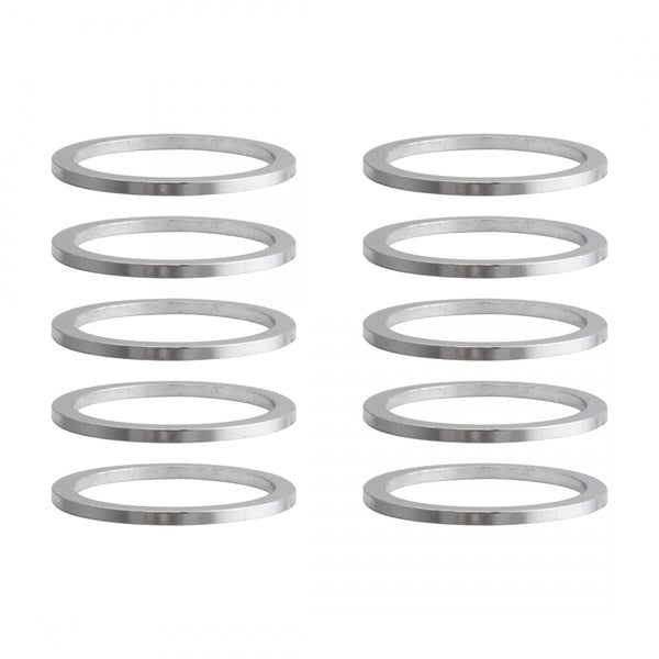 ORIGIN 8 SPACER ALLOY 2mmx1-1/8 SILVER BGof10