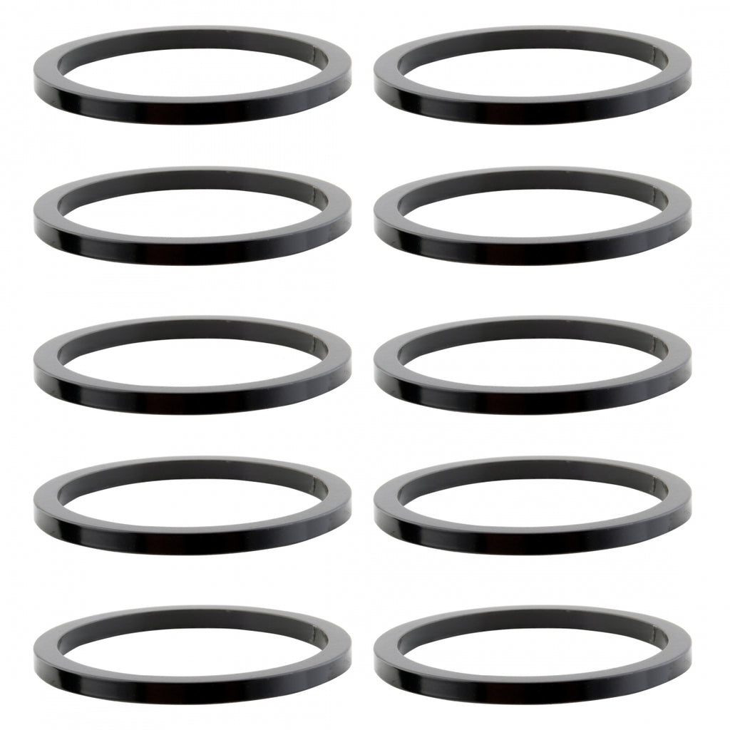 ORIGIN 8 SPACER ALLOY 2mmx1in BLACK Bgof10