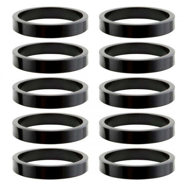 ORIGIN 8 SPACER ALLOY 5mmx1in BLACK BGof10