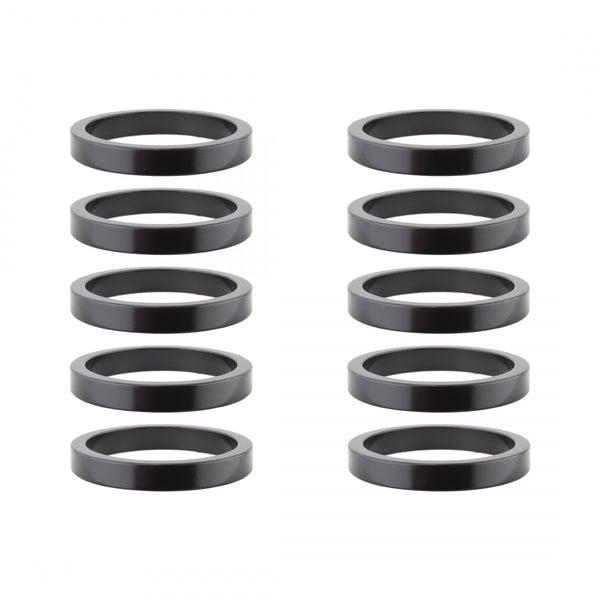 ORIGIN 8 SPACER ALLOY 5mmx1-1/8 BLACK BGof10