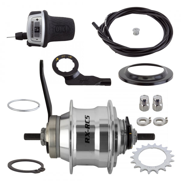 S/A 5sp RXRC5 CB 32 SILVER w/TRIM KIT/TWIST-SHIFTER TSC50/CABLE 1700mm 18T 135/185mm ROTARY