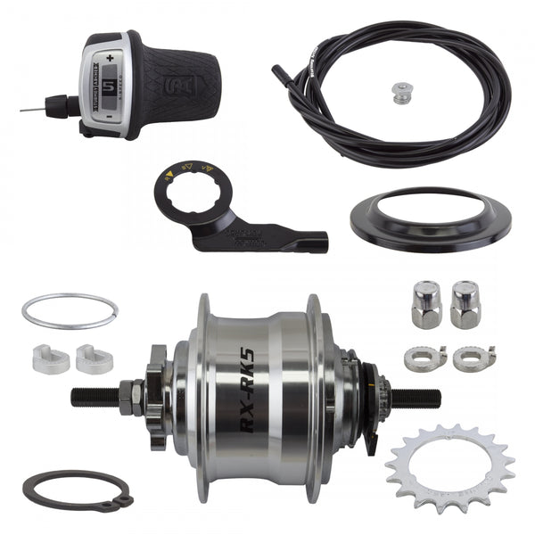 S/A 5sp RXRK5 6B 36 SILVER w/TRIM KIT/TWIST-SHIFTER TSC50/CABLE 1700mm 18T 185/135mm ROTARY