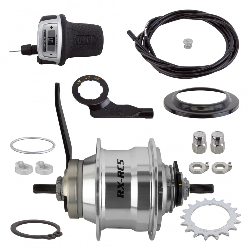 S/A 5sp RXRC5 CB 32 SILVER w/TRIM KIT/TWIST-SHIFTER TSC50/CABLE 1700mm 18T 135/185mm ROTARY