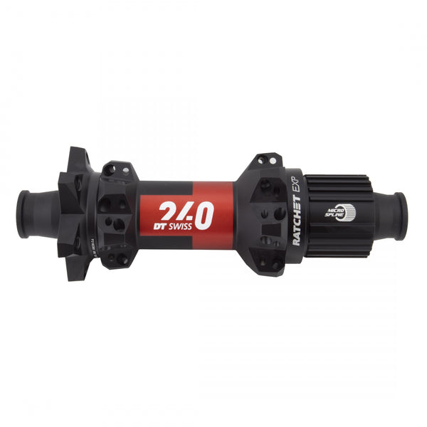 DT 240 STRAIGHT PULL MTB 28x148x12mmTA MICROSPLINE RATCHET EXP 6B BLACK (L)