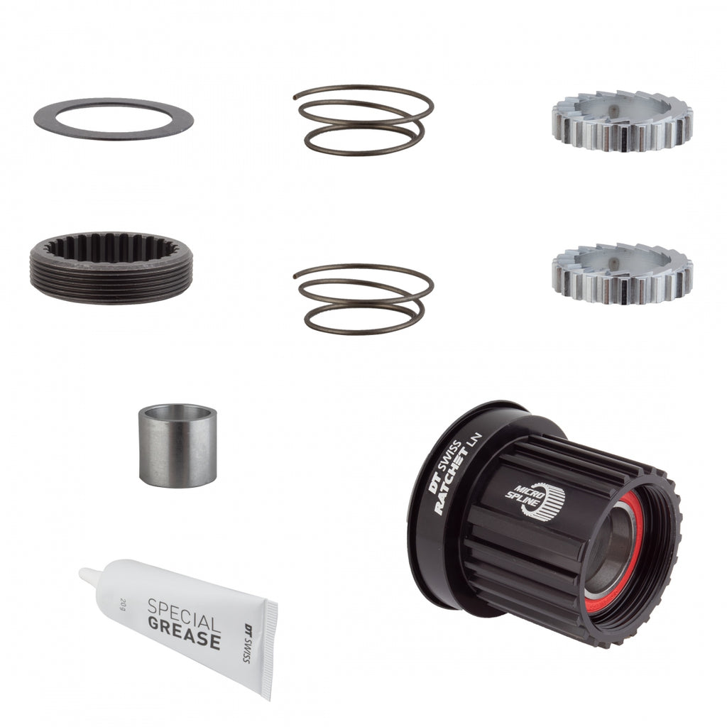 DT UPGRADE KIT 3-PAWL TO RATCHET LN ALLOY 36T MICROSPLINE