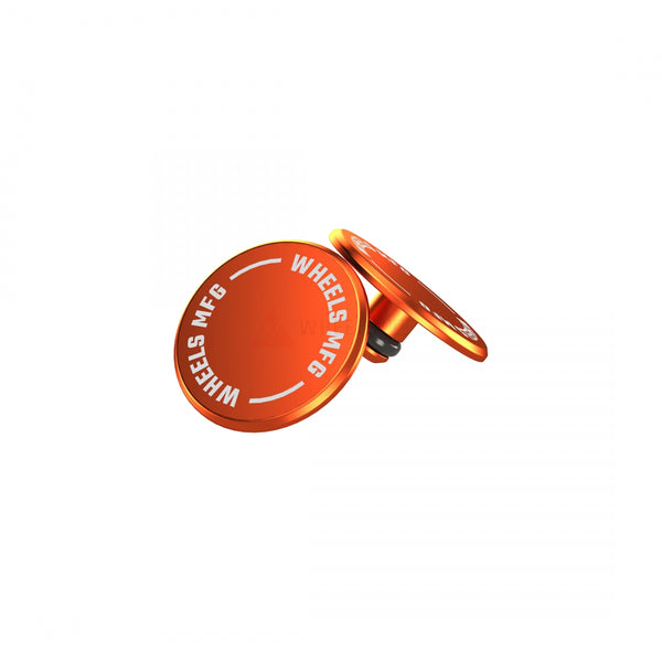 WHEELS MANUFACTURING THRU AXLE CAP SET ORANGE