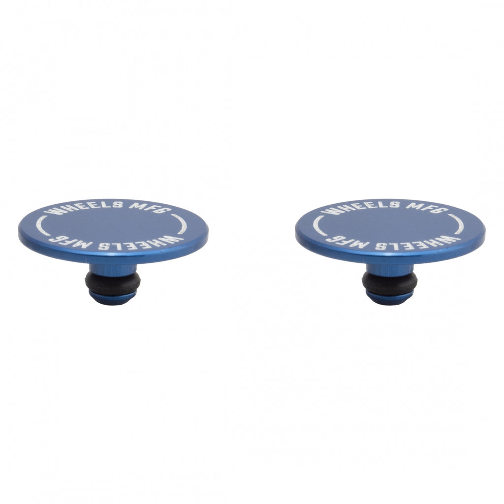 WHEELS MANUFACTURING THRU AXLE CAP SET BLUE