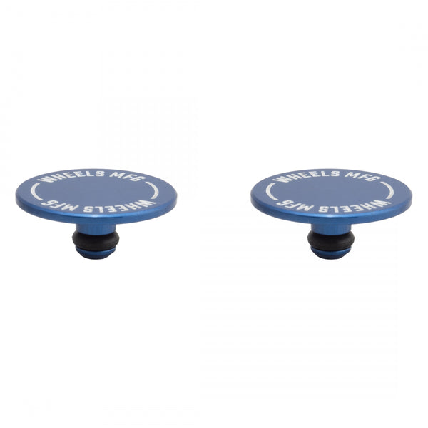 WHEELS MANUFACTURING THRU AXLE CAP SET BLUE