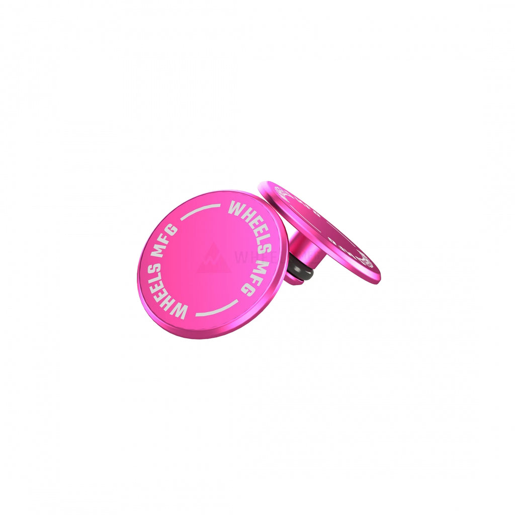 WHEELS MANUFACTURING THRU AXLE CAP SET PINK