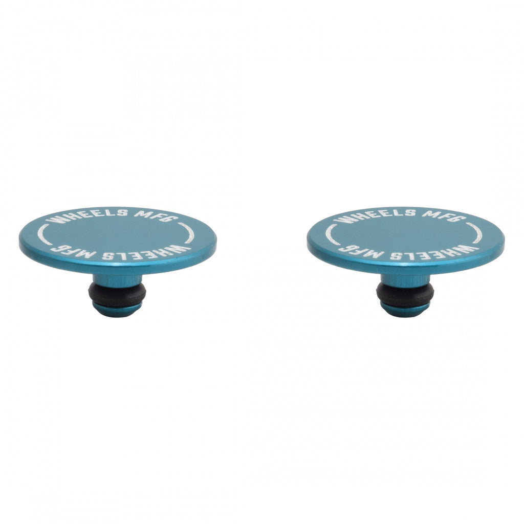 WHEELS MANUFACTURING THRU AXLE CAP SET TEAL