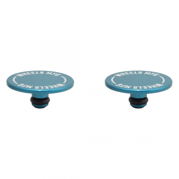 WHEELS MANUFACTURING THRU AXLE CAP SET TEAL