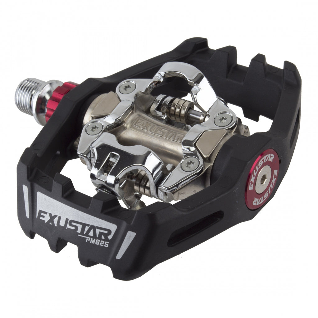 EXUSTAR MTB DBL CLPLS PM825 ALLOY BK/SL SPD