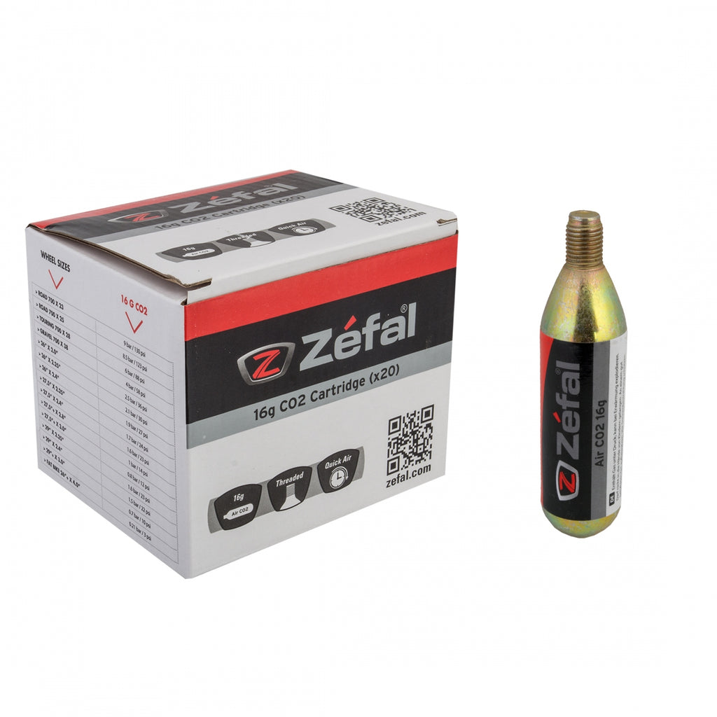 ZEFAL Co2 CART 16g THRD BXof20