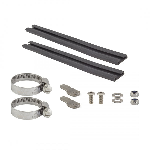 FRONT TUBUS FORK BRACKET KIT LM-BF BLACK