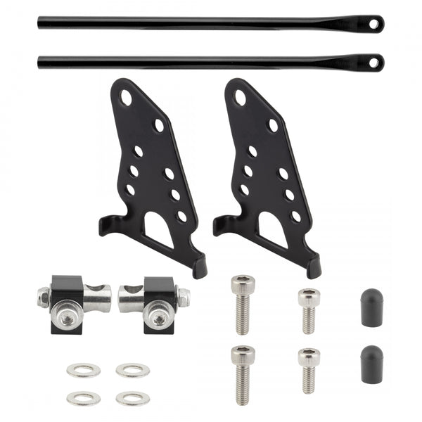 REAR RACKTIME MOUNTING KIT FOLDIT ADJ BLACK