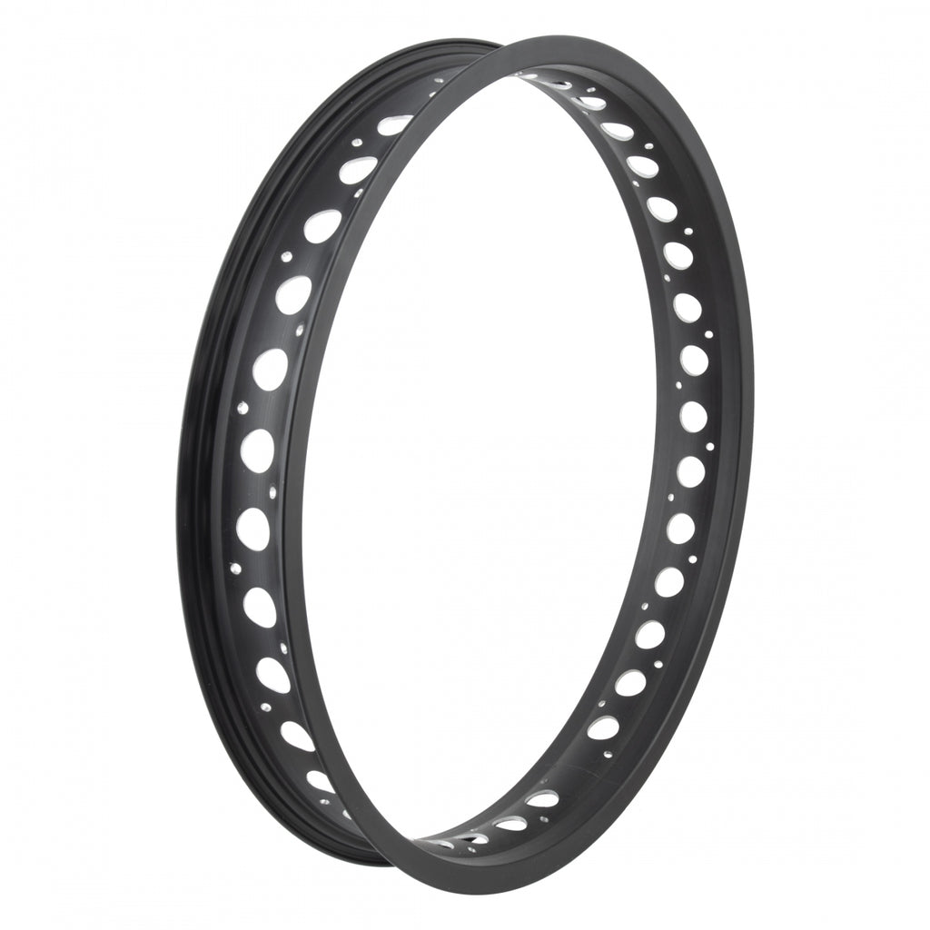 RIM 20x54mm P60 ALLOY w/PUNCHED HOLES BLACK 36H FRONT f/FAT-TAD
