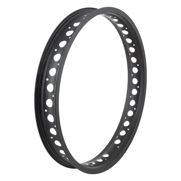 RIM 20x54mm P60 ALLOY w/PUNCHED HOLES BLACK 36H FRONT f/FAT-TAD