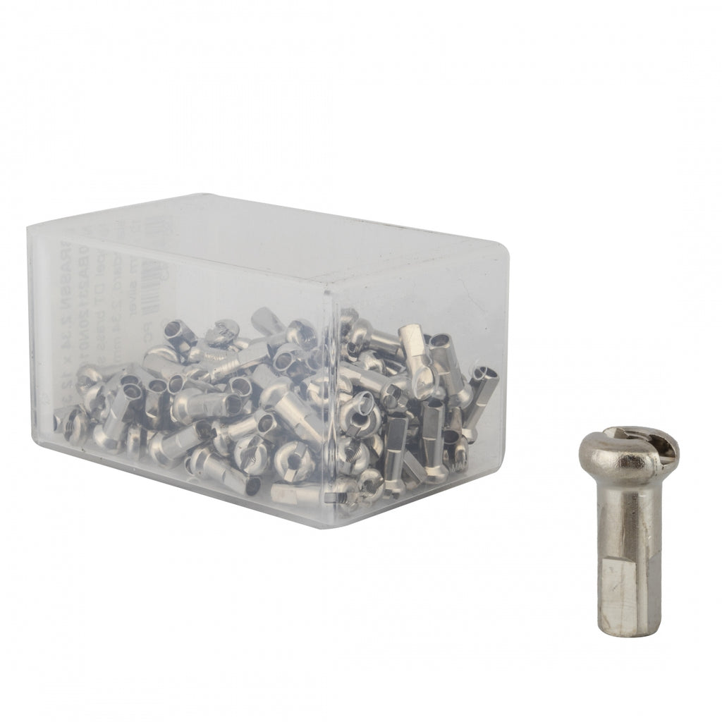 DT BRASS 2.34x12mm SILVER BXof100