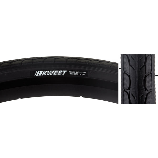 KEN KWEST 700x25 BK/BK SRC/30 WIRE 110psi