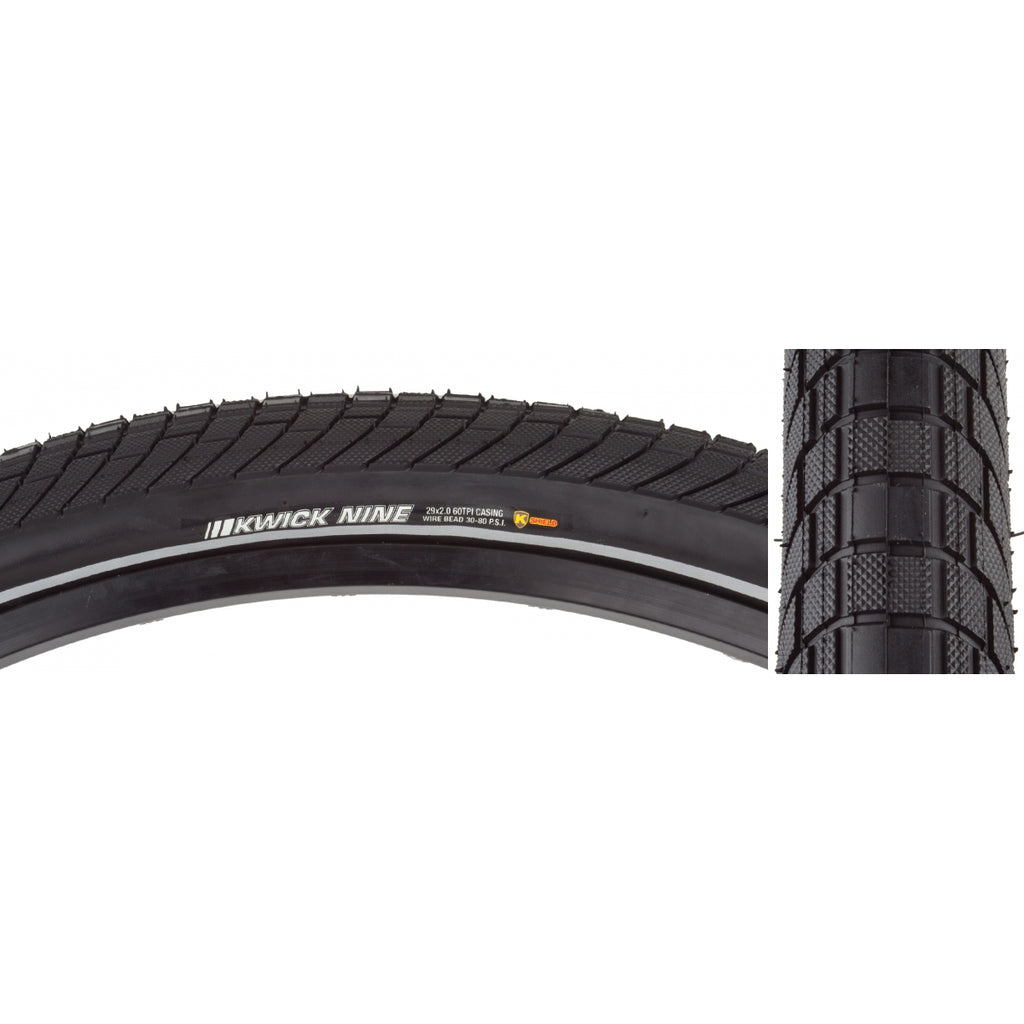 KEN KWICK NINE SPORT 29x2.0 BK/BK/REF SRC/KS/60 WIRE 80psi E50
