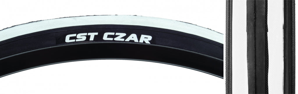 CSTP CZAR 700x25 BLK/WH 120PSI WIRE