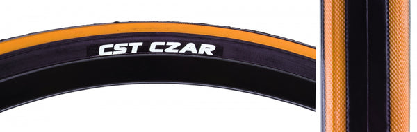 CSTP CZAR 700x25 BLK/OR 120PSI WIRE