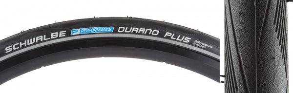 SCHWALBE DURANO PLUS PERF TWIN SMARTGUARD 700x28 BK/BK/REF DUAL WIRE