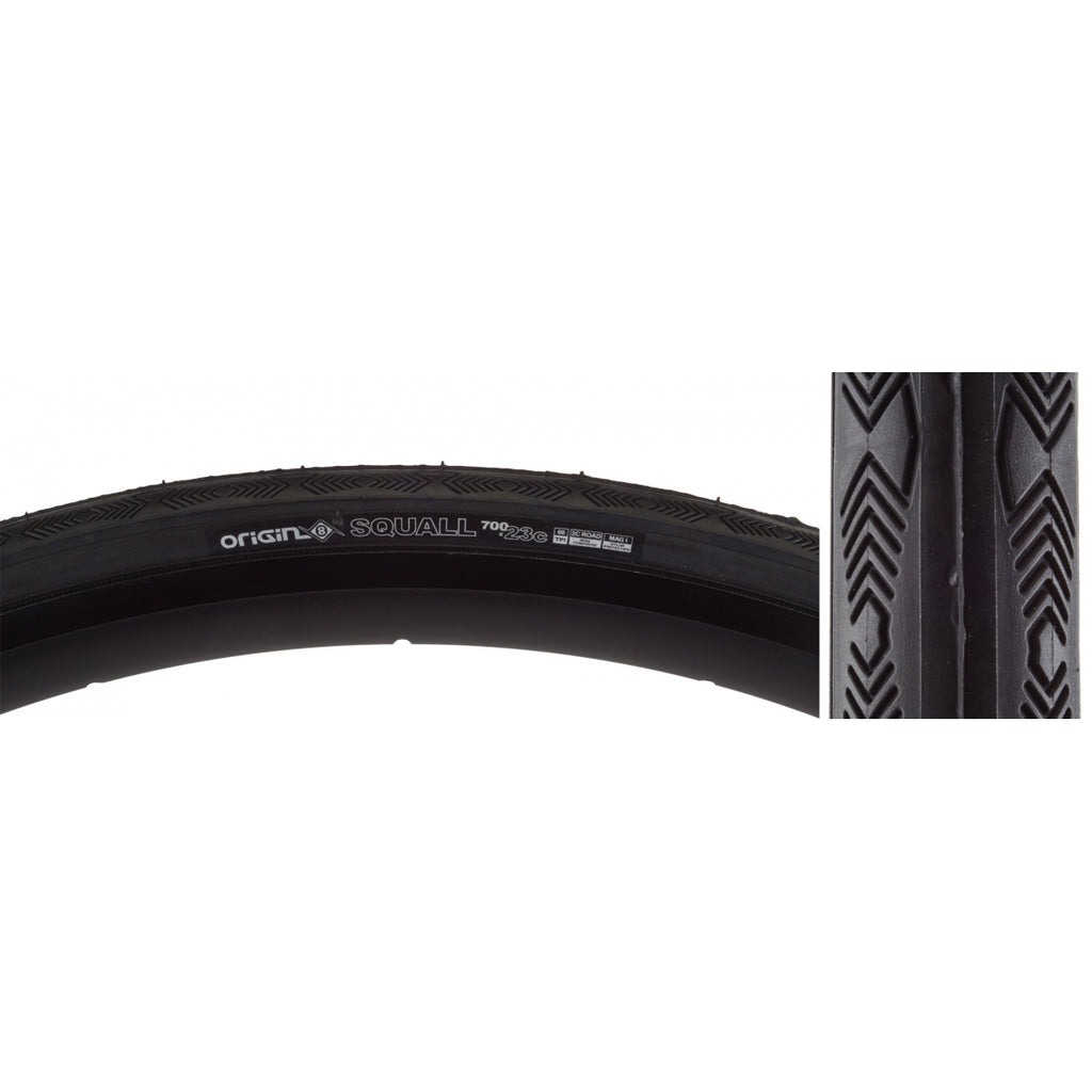 ORIGIN 8 SQUALL 700x23 WIRE BELT BK/BK