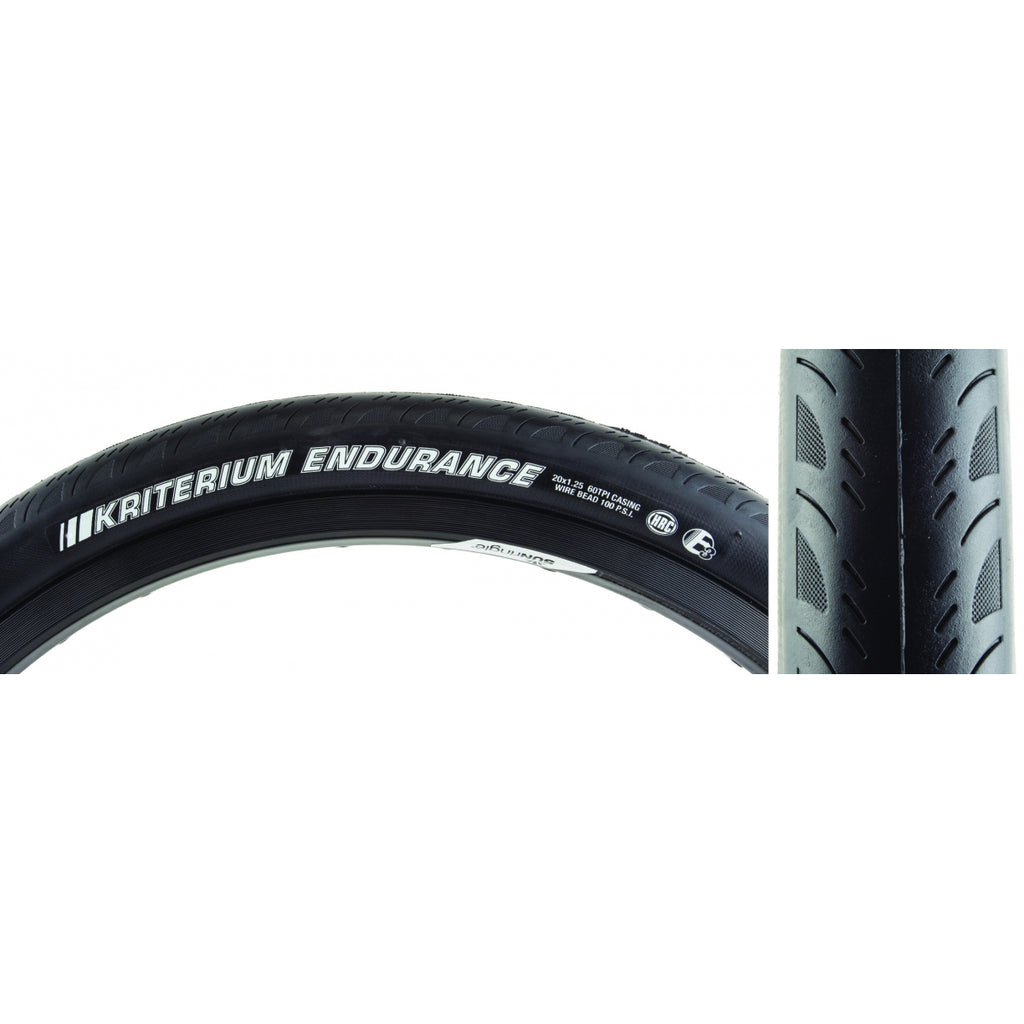 KEN KRITERIUM ENDURO SPORT 20x1.25 BK/BK HRC/E3/60 WIRE 80psi