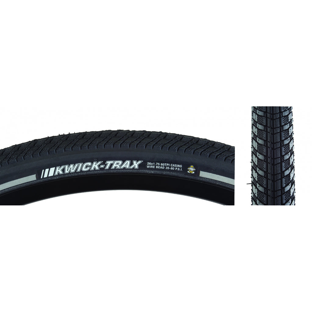 KEN KWICK TRAX 26x1.75 BK/BK/REF SRC/ICAP/60 WIRE 80psi