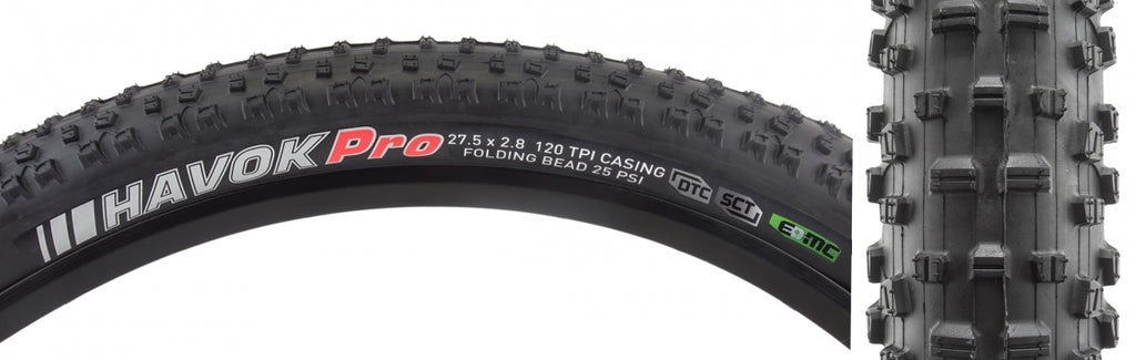 KEN HAVOK PRO 27.5x2.8 BK/BK DTC/EMC/TLR FOLD 35psi E50