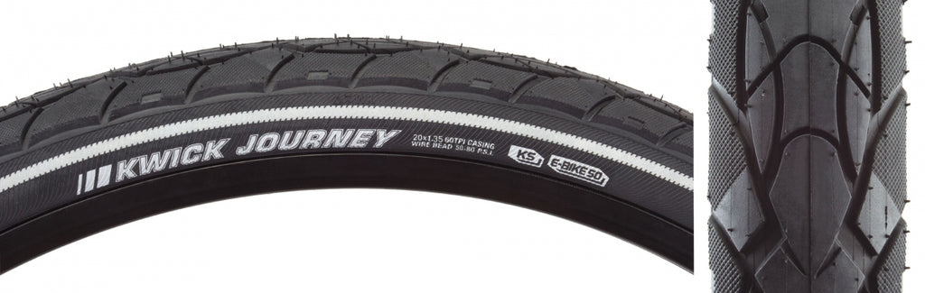 KEN KWICK JOURNEY SPORT 20x1.35 BK/BK/REF SRC/KS WIRE 80psi E50