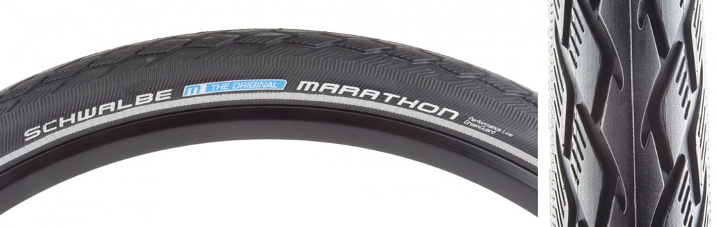 SWB MARATHON 24x1.75 PERF TWIN GN-GUARD BK/BK/REF ENDURANCE E25 WIRE