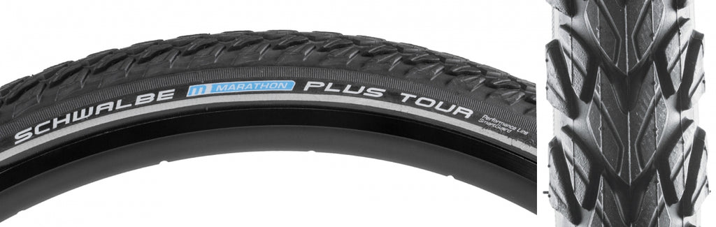 SWB MARATHON PLUS TOUR 26x1.75 PERF TWIN SM-GUARD BK/BK/REF ENDURANCE E25 WIRE