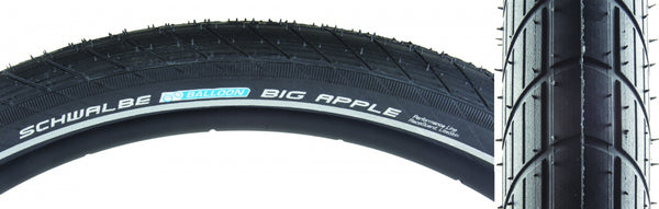 SCHWALBE BIG APPLE PERF LITE RACEGUARD 26x2.15 BK/BSK/REF ENDURANCE E25 WIRE