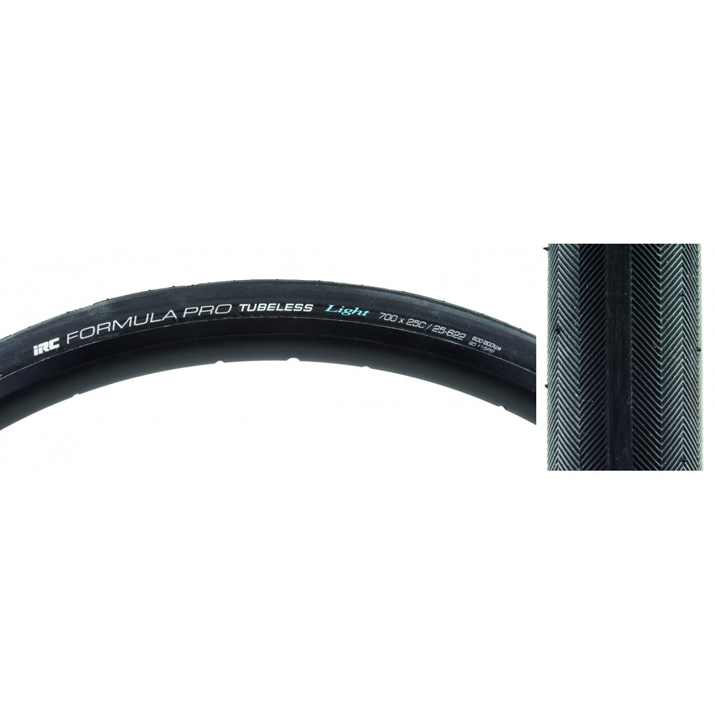 IRC FORMULA PRO TUBELESS LIGHT 700x25 BK/BK FOLD