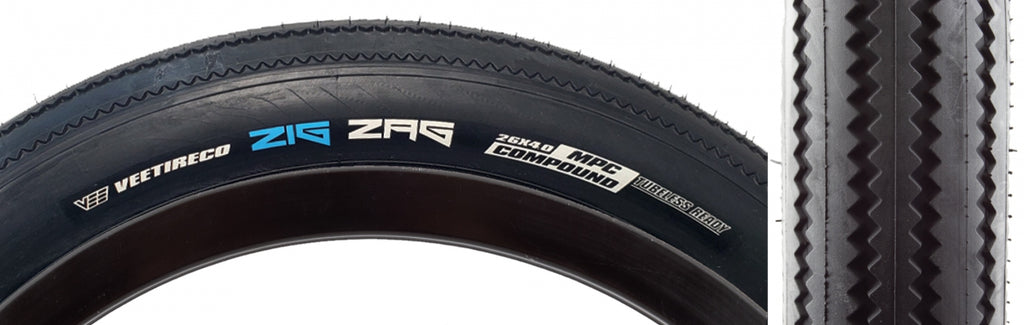VEE ZIGZAG 26x4.0 BK/BK FOLD/72