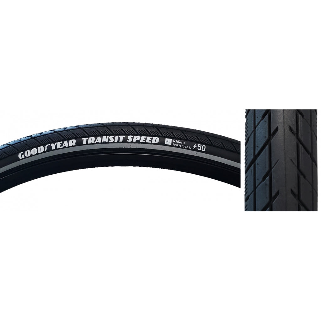 GOODYEAR TRANSIT SPEED S3 700x35 BLACK WIRE RFL/DYC/E50