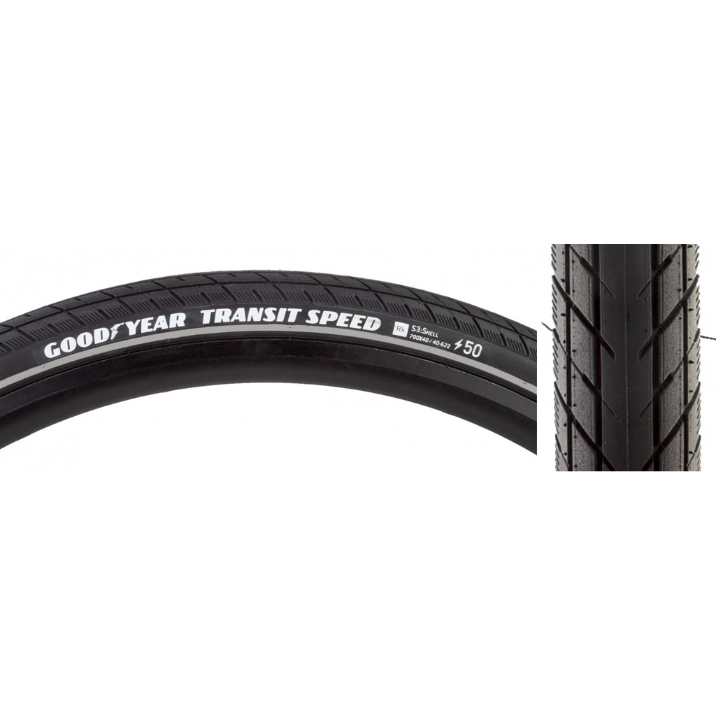 GOODYEAR TRANSIT SPEED S3 700x40 BLACK WIRE RFL/DYC/E50