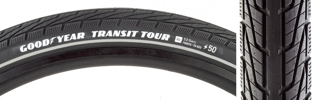 GOODYEAR TRANSIT TOUR S3 700x35 BLACK WIRE RFL/DYC/E50