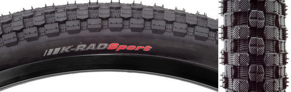 KEN K-RAD SPORT 24x1.75 BK/BK SRC/60 WIRE 65psi