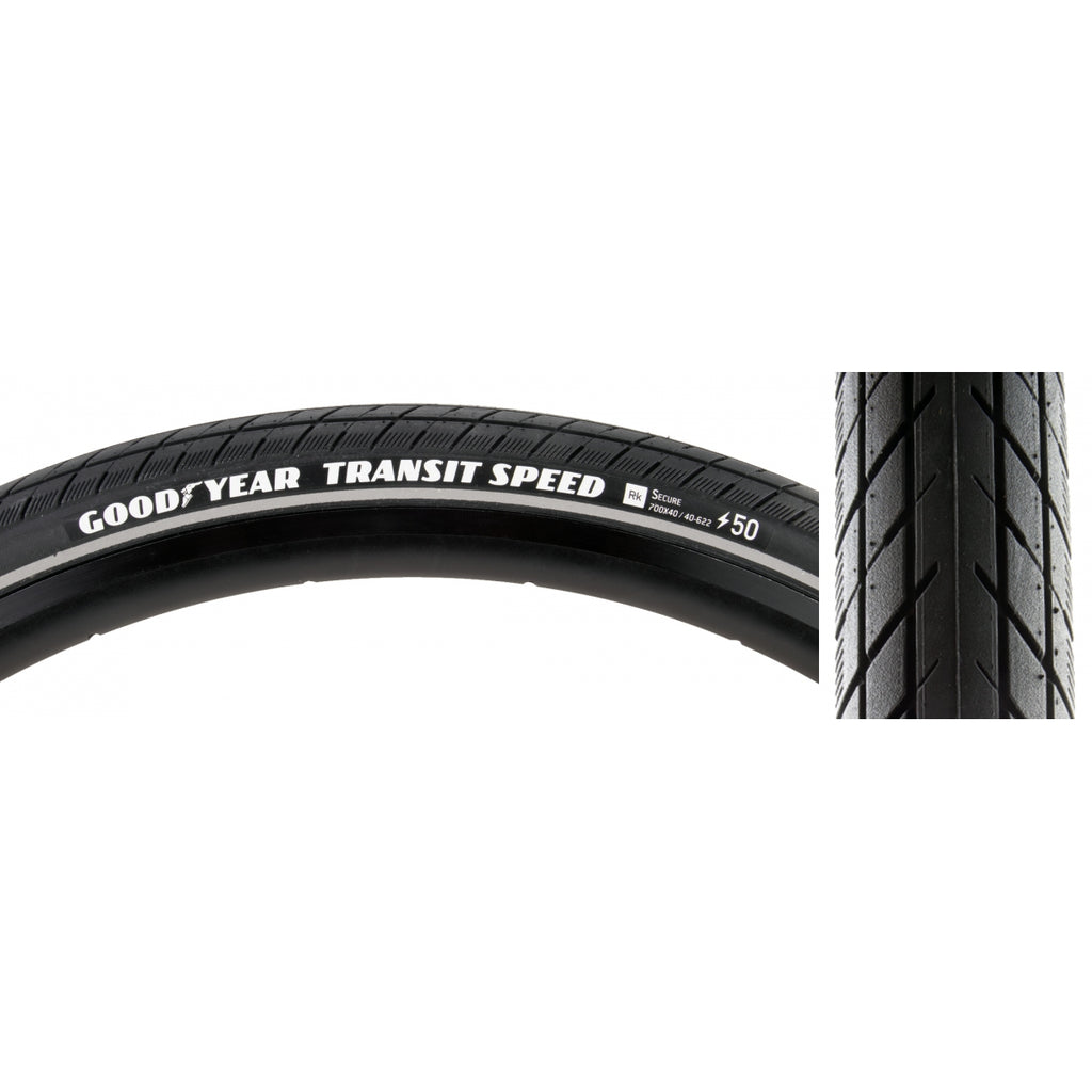 GOODYEAR TRANSIT SPEED SECURE 700x40 BLACK WIRE RFL/DYC/E50